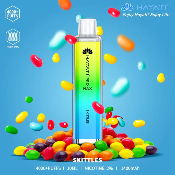 Hayati Pro Max 4000 Puffs Disposable Vape Skittles Flavour