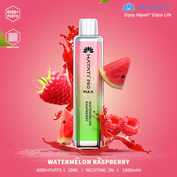 Hayati Pro Max 4000 Puffs Disposable Vape Watermelon Raspberry Flavour